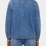 TRUCKER POCKET 11OZ LIGHT DENIM INDIGO - AUTH AGED - Hugo Sthlm