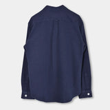 Two Pocket Overshirt Solid Dobby - Navy - Hugo Sthlm