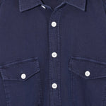 Two Pocket Overshirt Solid Dobby - Navy - Hugo Sthlm