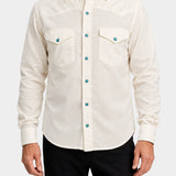Western Velvet Shirt Flagstaff - Cream