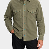 Western Velvet Shirt Flagstaff - Military