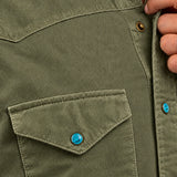 Western Velvet Shirt Flagstaff - Military