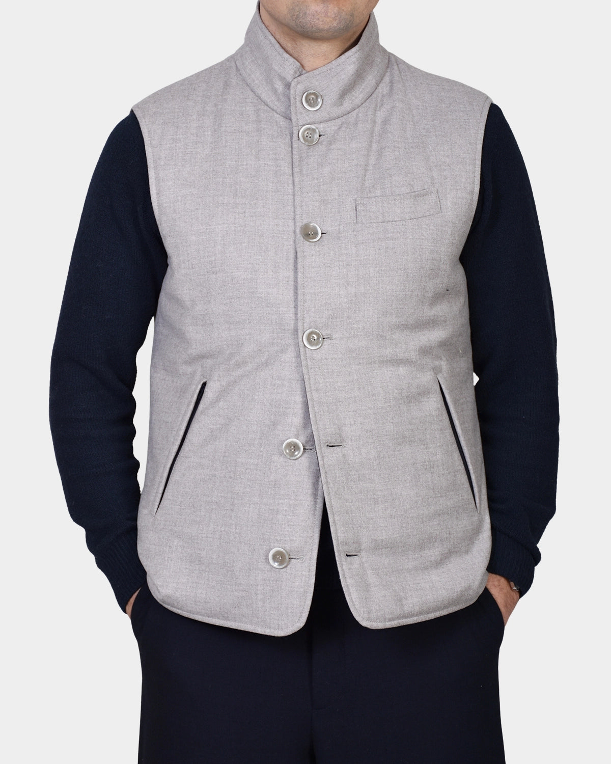 Vest Loro Piana - Grey - Hugo Sthlm