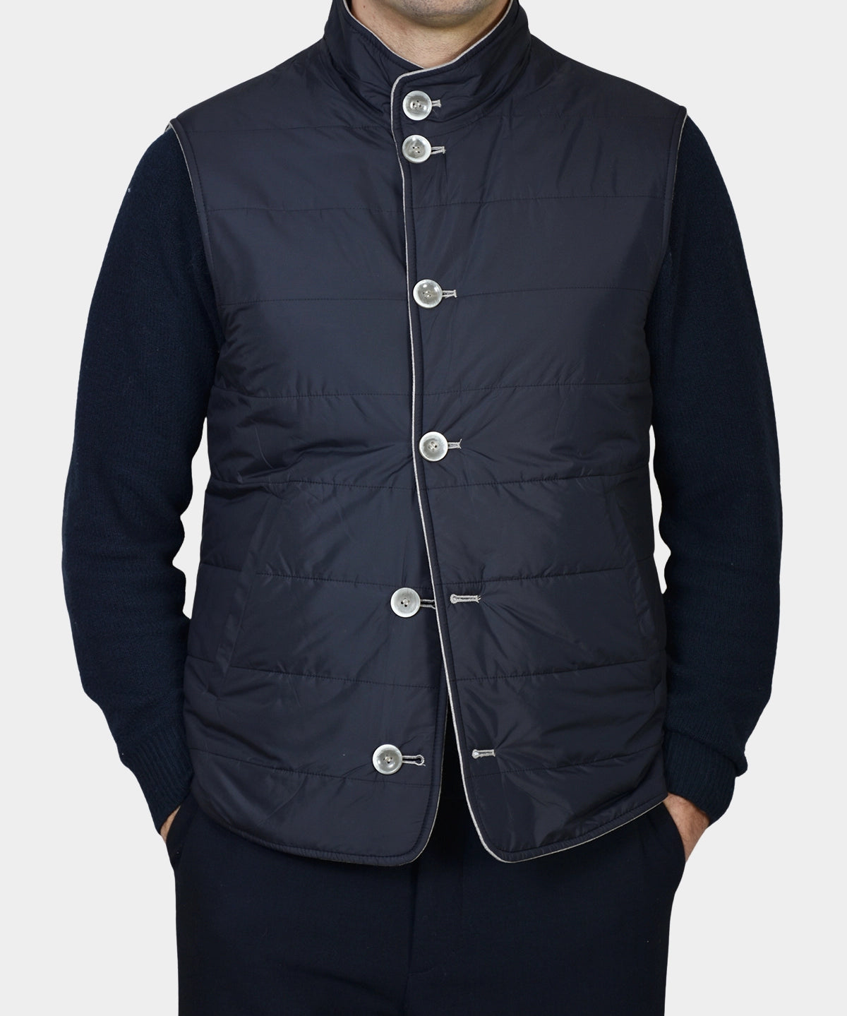 Vest Loro Piana - Grey - Hugo Sthlm