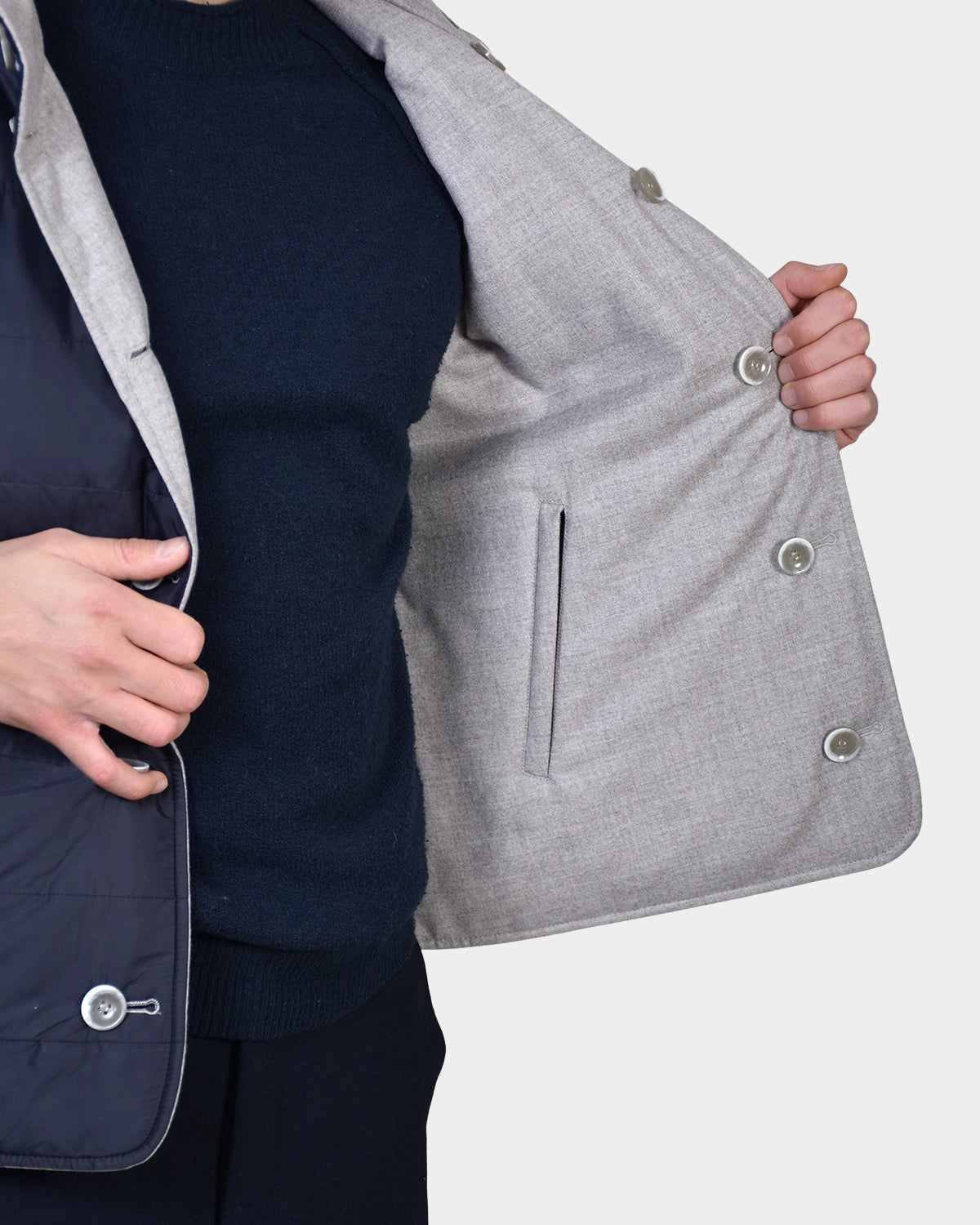 Vest Loro Piana - Grey - Hugo Sthlm