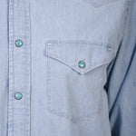 Western Chambray Shirt Flagstaff - Light Chambray - Hugo Sthlm