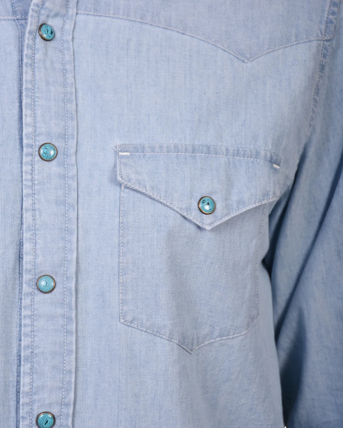 Western Chambray Shirt Flagstaff - Light Chambray - Hugo Sthlm