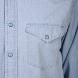 Western Chambray Shirt Flagstaff - Light Chambray - Hugo Sthlm