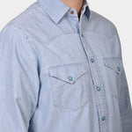 Western Chambray Shirt Flagstaff - Light Chambray - Hugo Sthlm