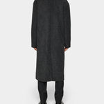 Willy Bonded Wool Coat - Dark Grey Melange - Hugo Sthlm