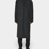 Willy Bonded Wool Coat - Dark Grey Melange - Hugo Sthlm