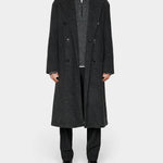 Willy Bonded Wool Coat - Dark Grey Melange - Hugo Sthlm