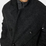 Willy Bonded Wool Coat - Dark Grey Melange - Hugo Sthlm