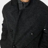 Willy Bonded Wool Coat - Dark Grey Melange - Hugo Sthlm