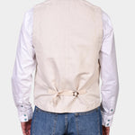 Work Vest Linen St Michel - Ivory - Hugo Sthlm