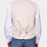 Work Vest Linen St Michel - Ivory - Hugo Sthlm