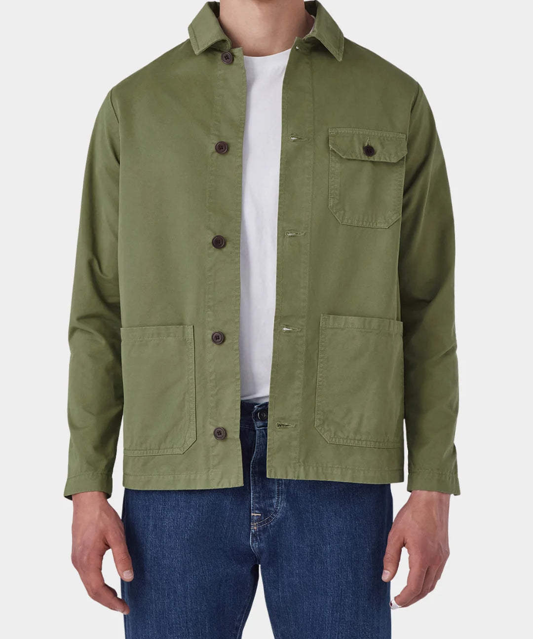 Worker Jacket Double Twisted Twill - Moss Green - Hugo Sthlm