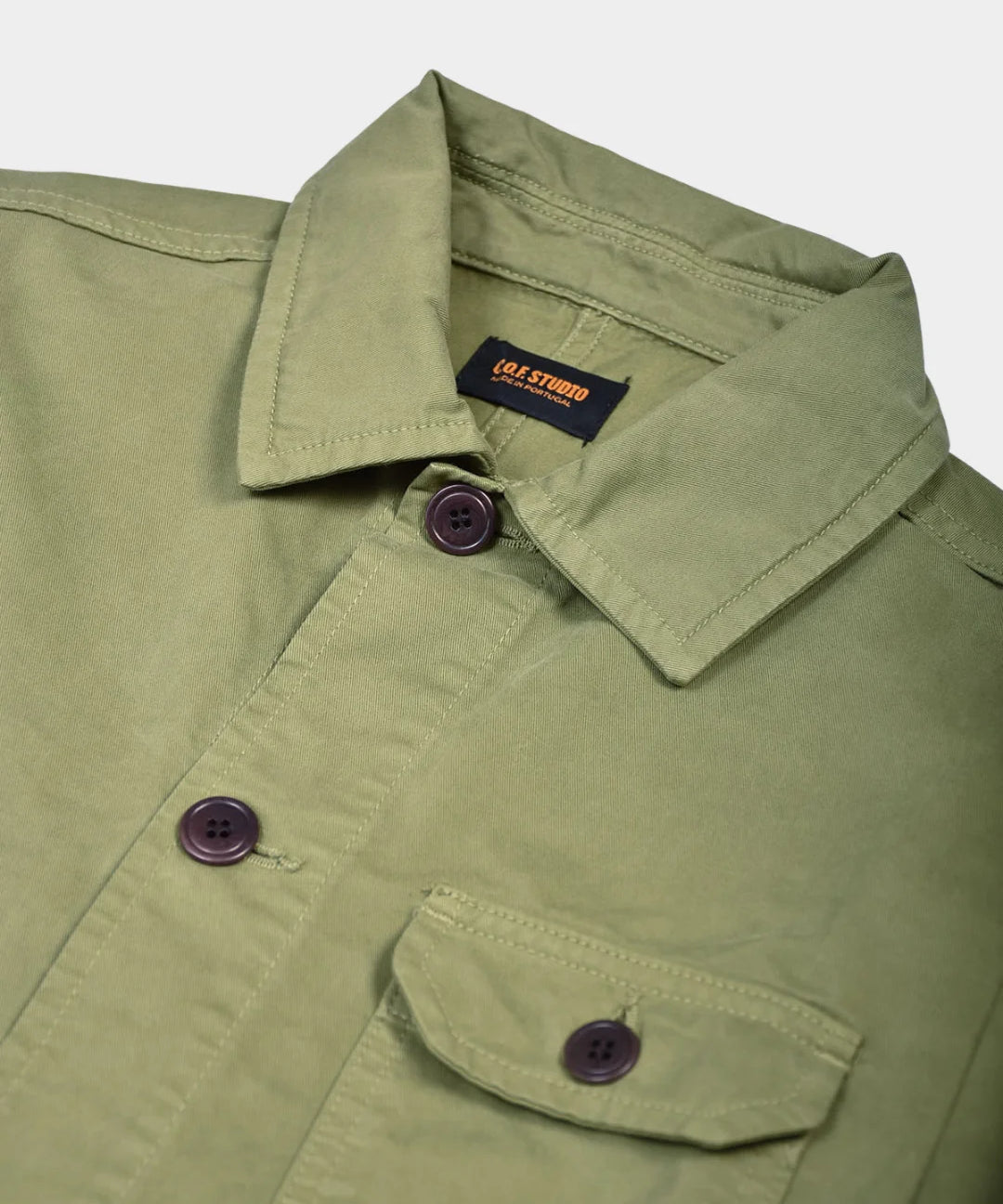 Worker Jacket Double Twisted Twill - Moss Green - Hugo Sthlm