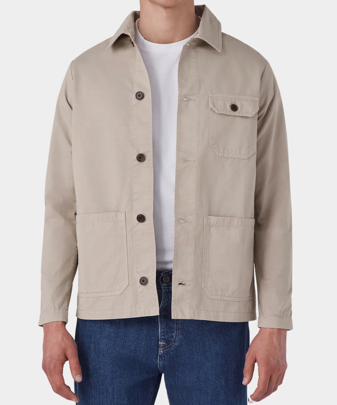 Worker Jacket Double Twisted Twill - Sand - Hugo Sthlm