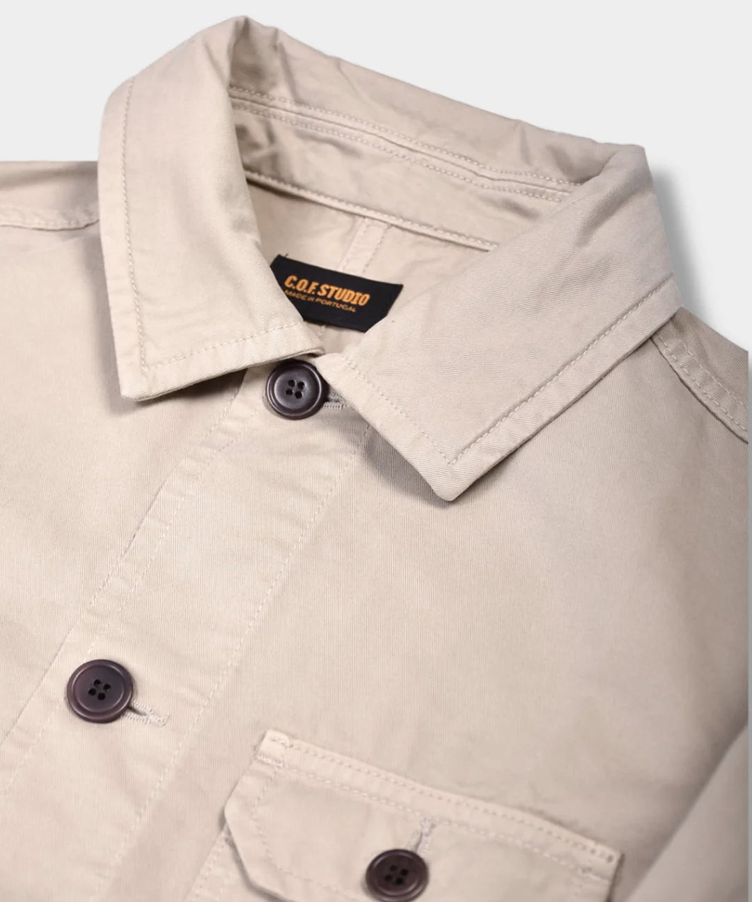 Worker Jacket Double Twisted Twill - Sand - Hugo Sthlm