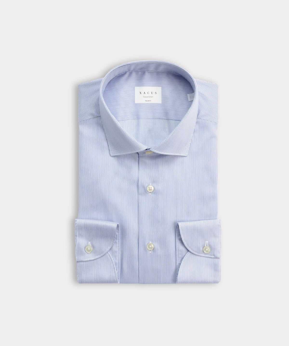 Wrinkle Free Cotton Stripe Shirt - Lt Blue - Hugo Sthlm