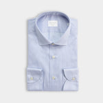 Wrinkle Free Cotton Stripe Shirt - Lt Blue - Hugo Sthlm