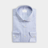 Wrinkle Free Cotton Stripe Shirt - Lt Blue - Hugo Sthlm
