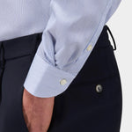 Wrinkle Free Cotton Stripe Shirt - Lt Blue - Hugo Sthlm