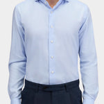 Wrinkle Free Cotton Shirt - Lt Blue - Hugo Sthlm