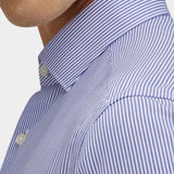 Wrinkle Free Cotton Stripe Shirt - Navy Blue