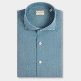Yarn Dyed Linen Shirt - Blue