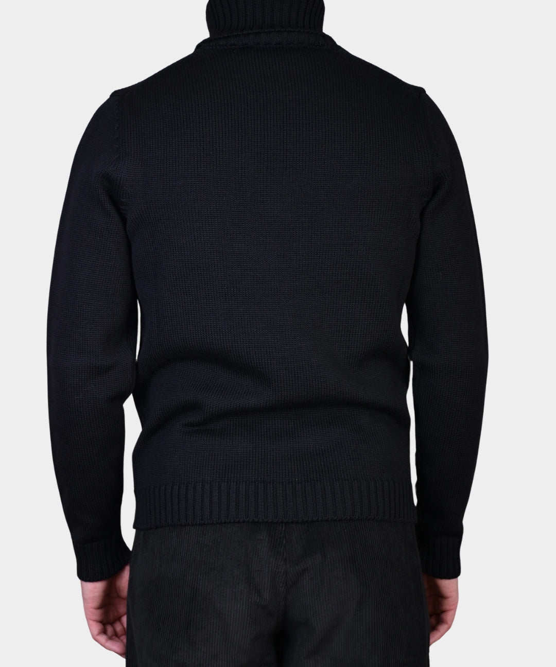 Rollneck 7 GG Merino - Black - Hugo Sthlm