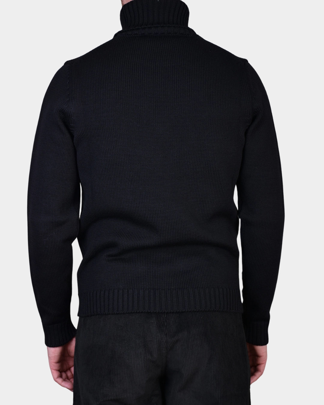 Rollneck 7 GG Merino - Black - Hugo Sthlm