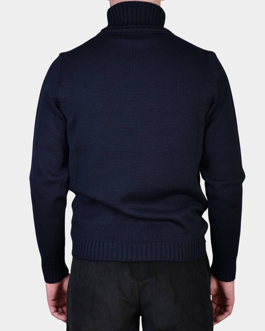 Rollneck 7 GG Merino - Navy - Hugo Sthlm