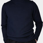 Rollneck 7 GG Merino - Navy - Hugo Sthlm