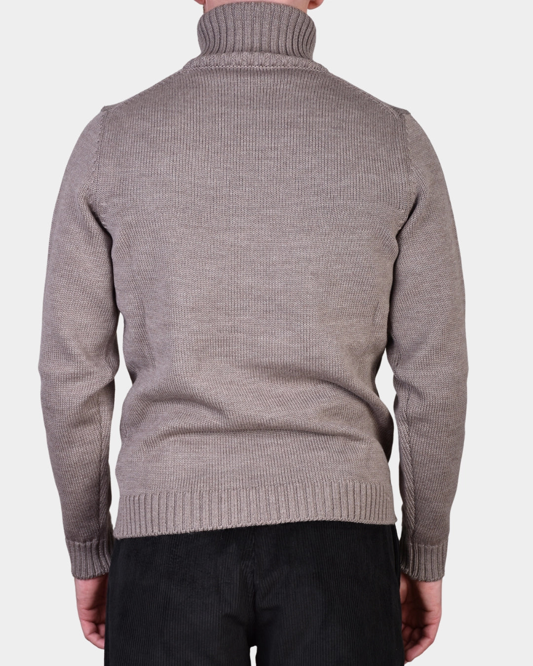 Rollneck 7 GG Merino - Sand - Hugo Sthlm