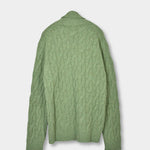 Rollneck Cabel Knite Merino - Green - Hugo Sthlm