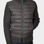 Zip Sweater Wool/Nylon - Dark Army Green - Hugo Sthlm