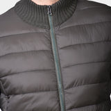 Zip Sweater Wool/Nylon - Dark Army Green - Hugo Sthlm