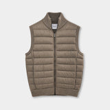 Zip Vest Wool/Nylon - Beige