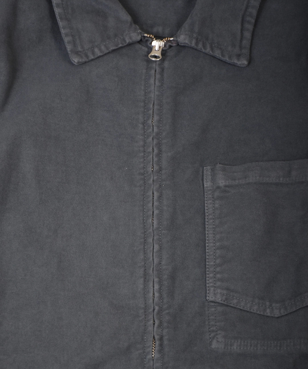 Zip Shacket Moleskin - Grey - Hugo Sthlm