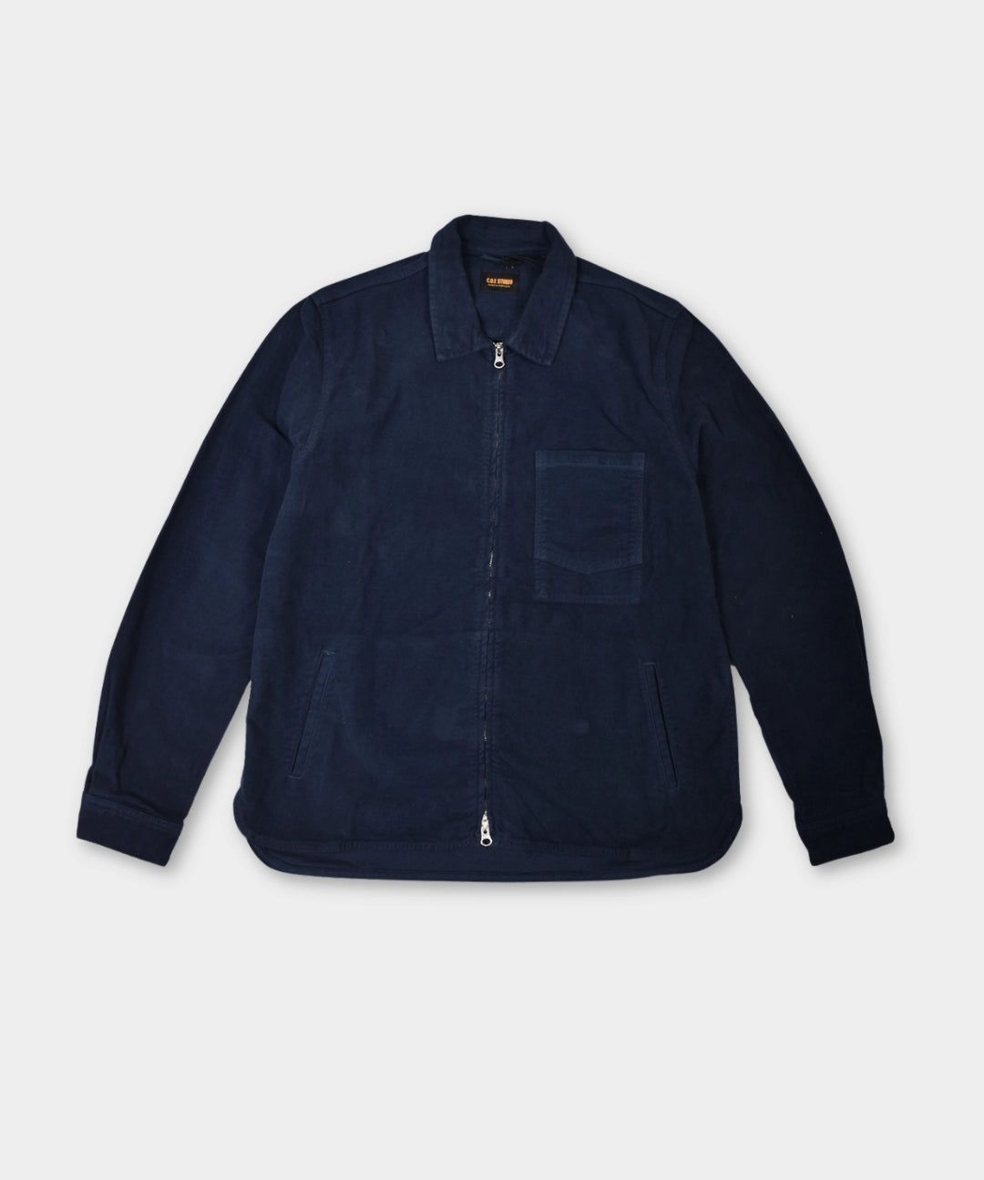 Zip Shacket Moleskin - Navy - Hugo Sthlm