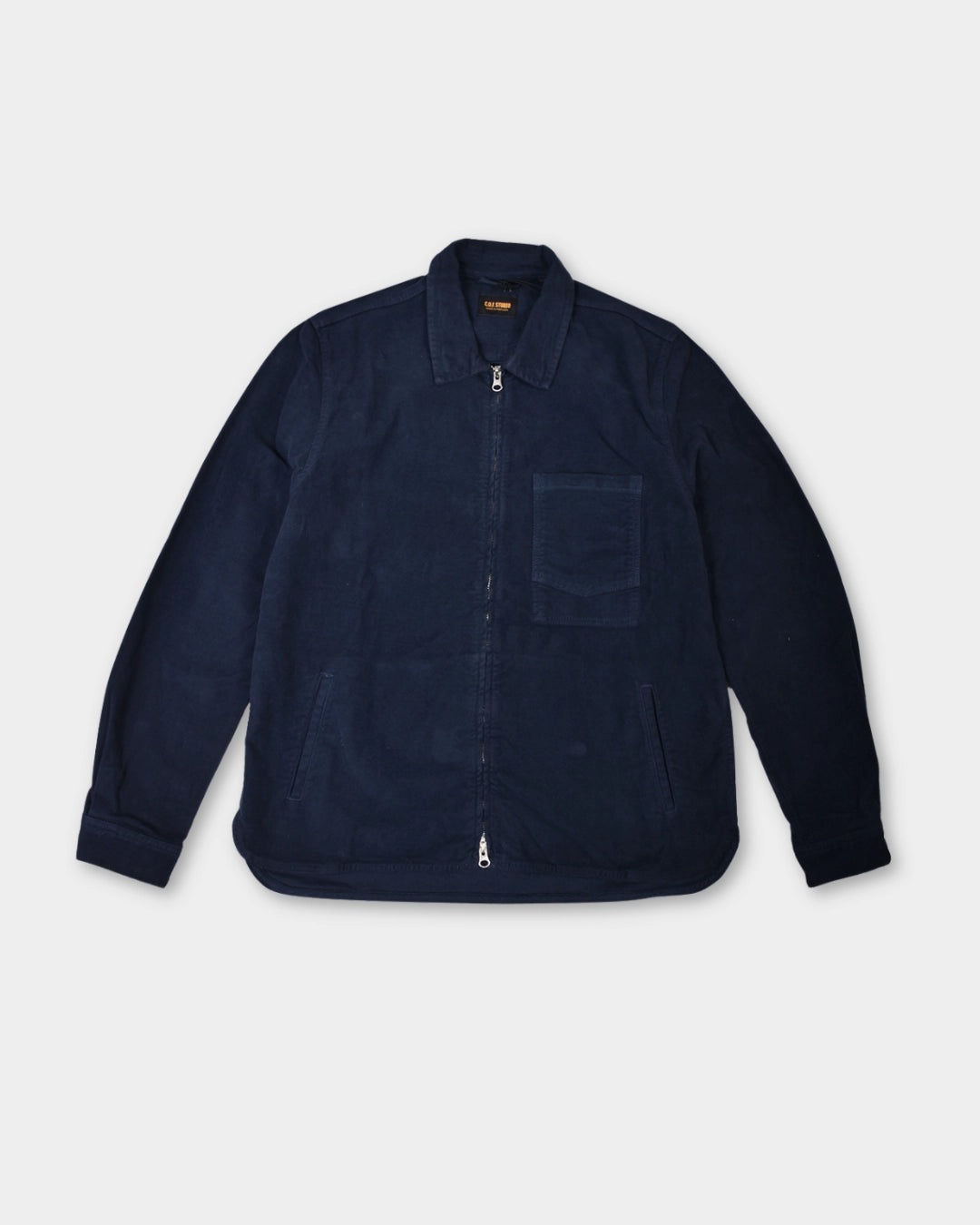 Zip Shacket Moleskin - Navy - Hugo Sthlm