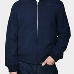 Bomber Jacket Wool/ Blend - Navy - Hugo Sthlm