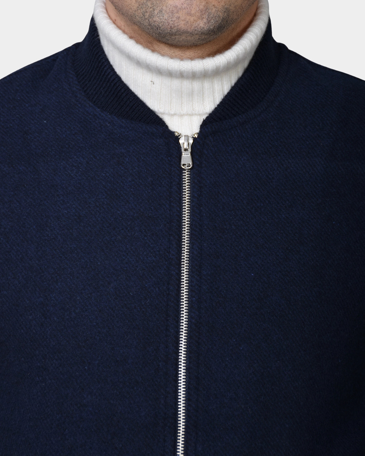 Bomber Jacket Wool/ Blend - Navy - Hugo Sthlm