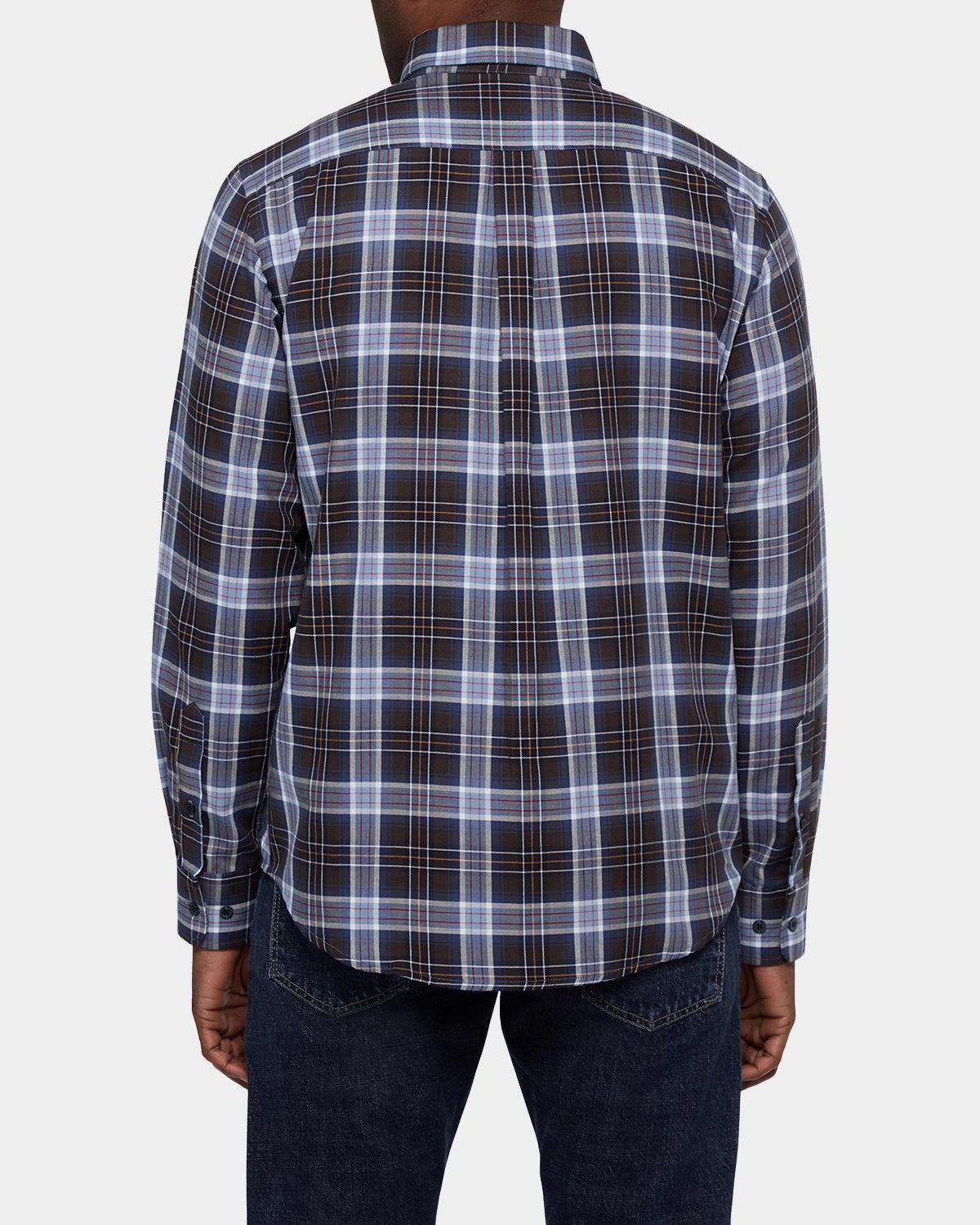 Button Down Cotton Flannel - Pale Blue - Hugo Sthlm