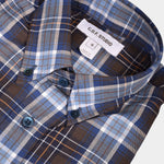 Button Down Cotton Flannel - Pale Blue - Hugo Sthlm
