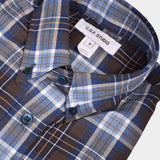 Button Down Cotton Flannel - Pale Blue - Hugo Sthlm