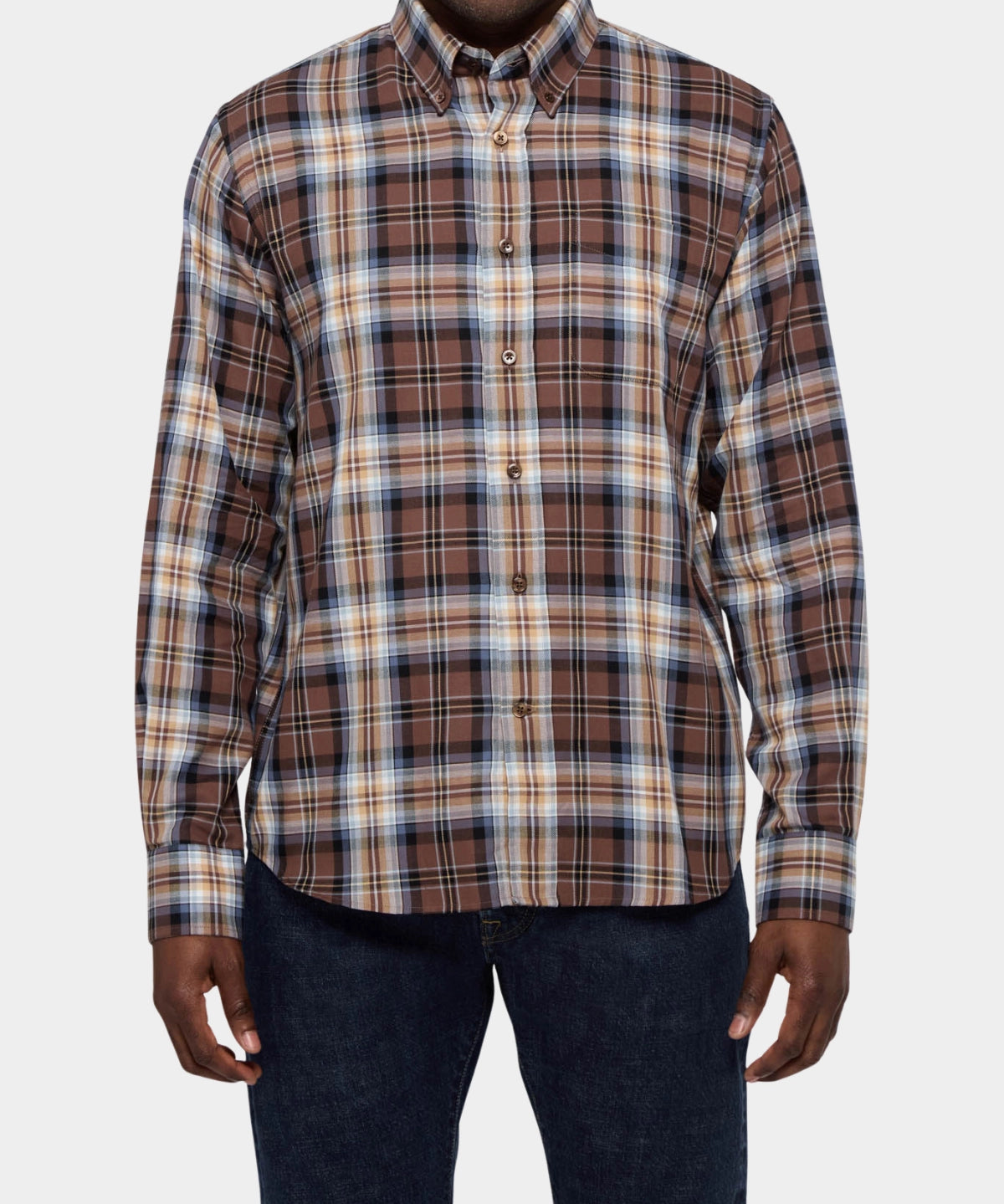 Button Down Cotton Flannel - Nutella - Hugo Sthlm