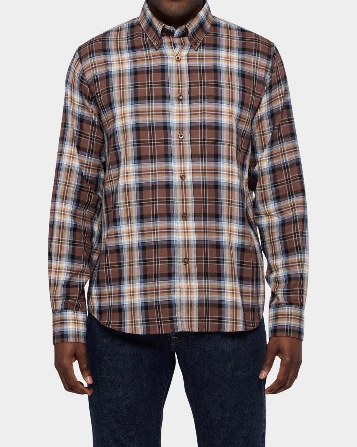 Button Down Cotton Flannel - Nutella - Hugo Sthlm